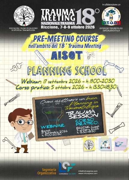 PARTE PRATICA - Corso di Istruzione AISOT - PLANNING 2026 Riccione 5 ottobre 2026