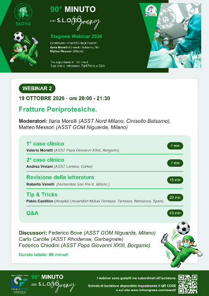 90° MINUTO SLOTO YOUNG - Fratture periprotesiche  