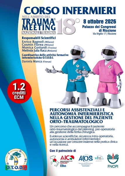 CORSO INFERMIERI nell’ambito del 18° TRAUMA MEETING 2026 