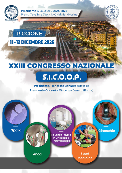 Congresso Nazionale S.I.C.O.O.P. 2026  Riccione (RN), 11/12 dicembre 2026  Francesco Benazzo