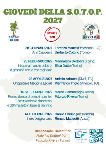 GIOVEDI' DELLA SOTOP 2027 - Torino, 25 febbraio 2027