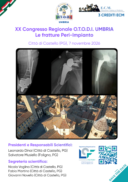 XX Congresso Regionale O.T.O.D.I. UMBRIA 2026  