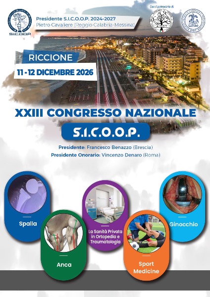 Congresso Nazionale S.I.C.O.O.P. 2026  Riccione (RN), 11/12 dicembre 2026  Francesco Benazzo