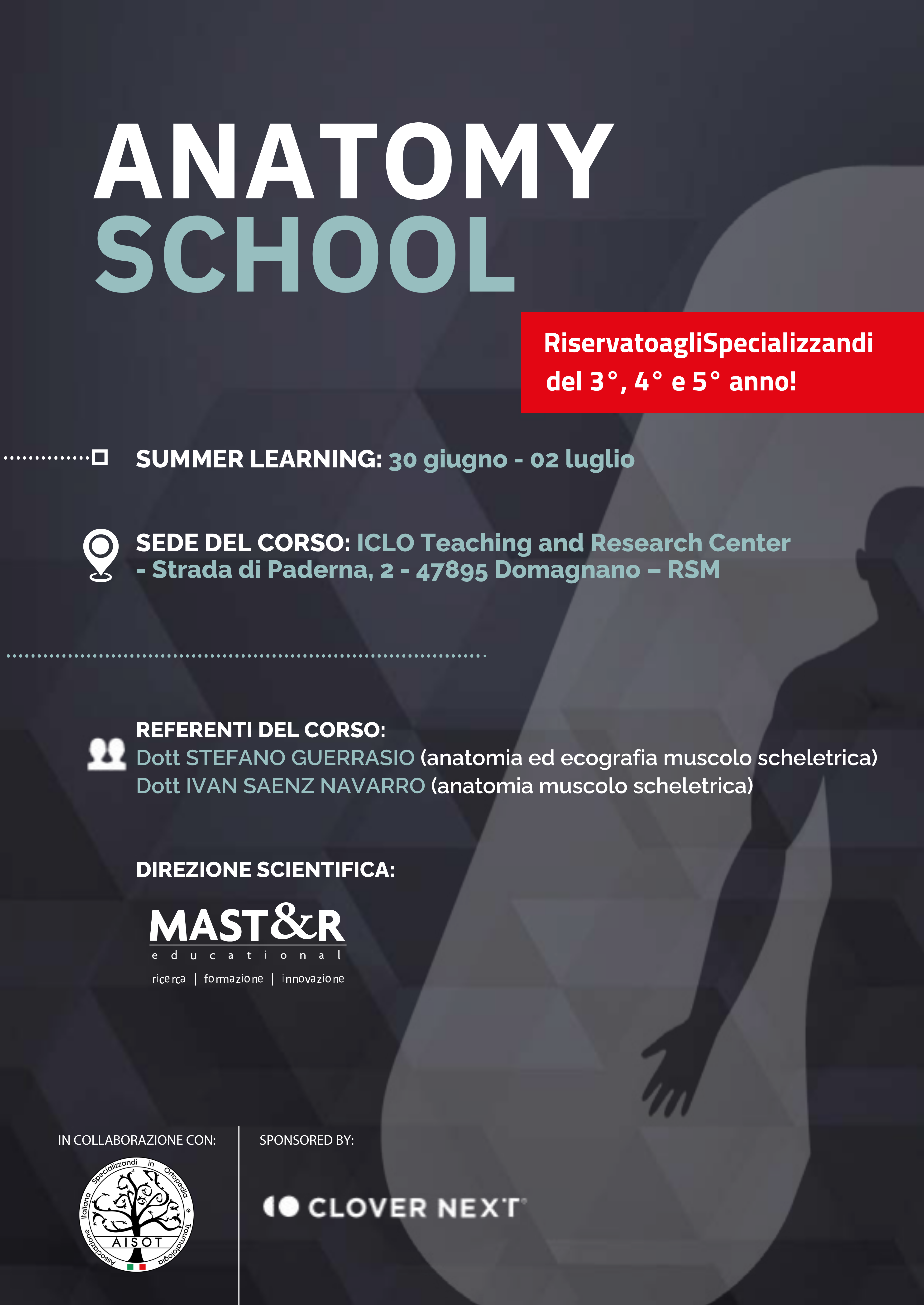 2° CORSO - AISOT Anatomy School per ICLO Teaching