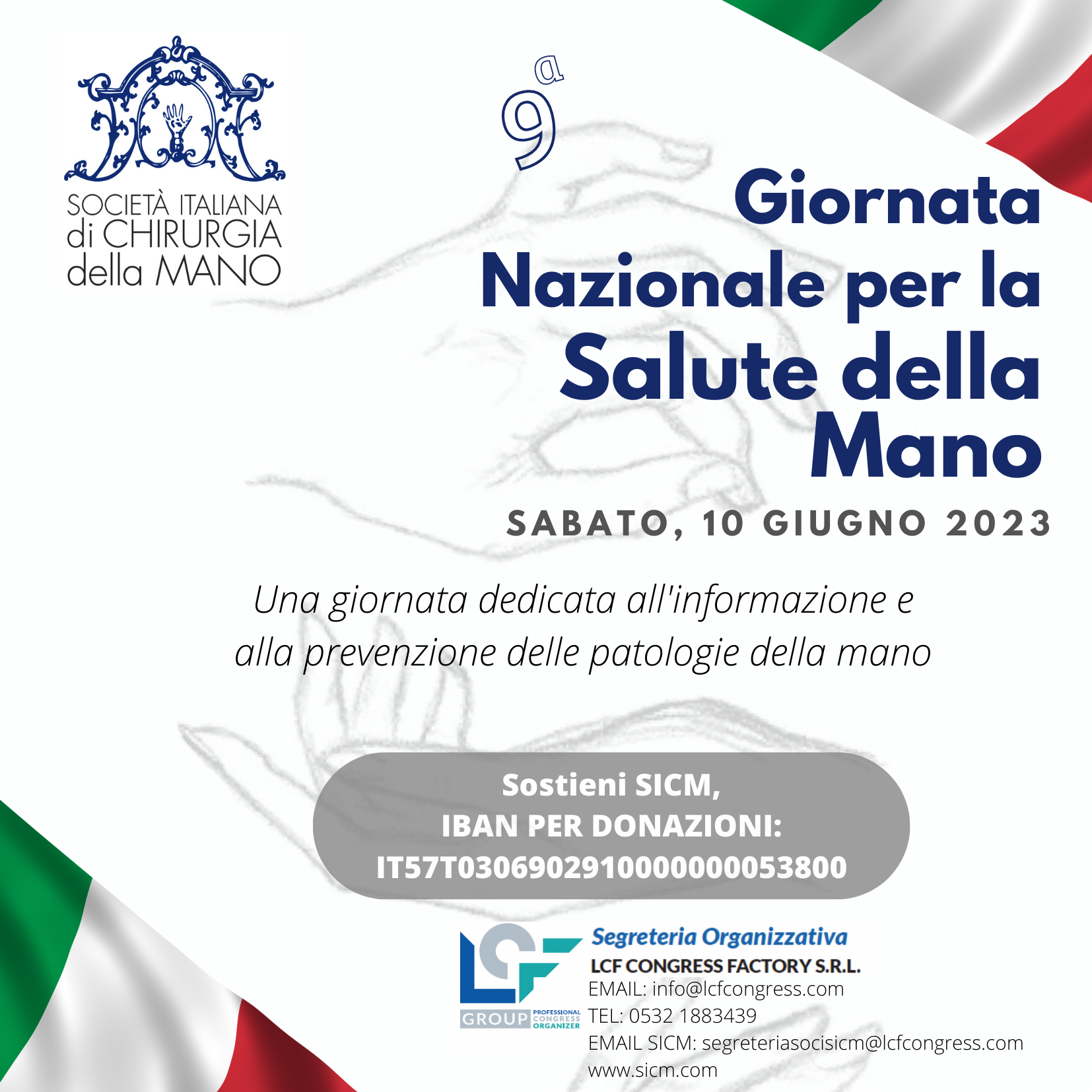 9^ Giornata Nazionale per la Salute della Mano SICM