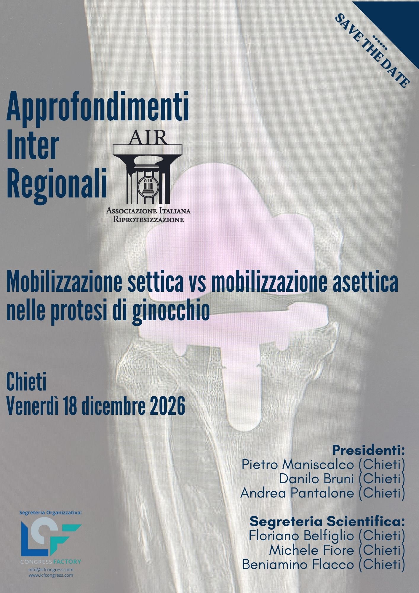 Approfondimenti Inter Regionali A.I.R.: Mobilizzazione settica vs mobilizzazione asettica nelle protesi di ginocchio 