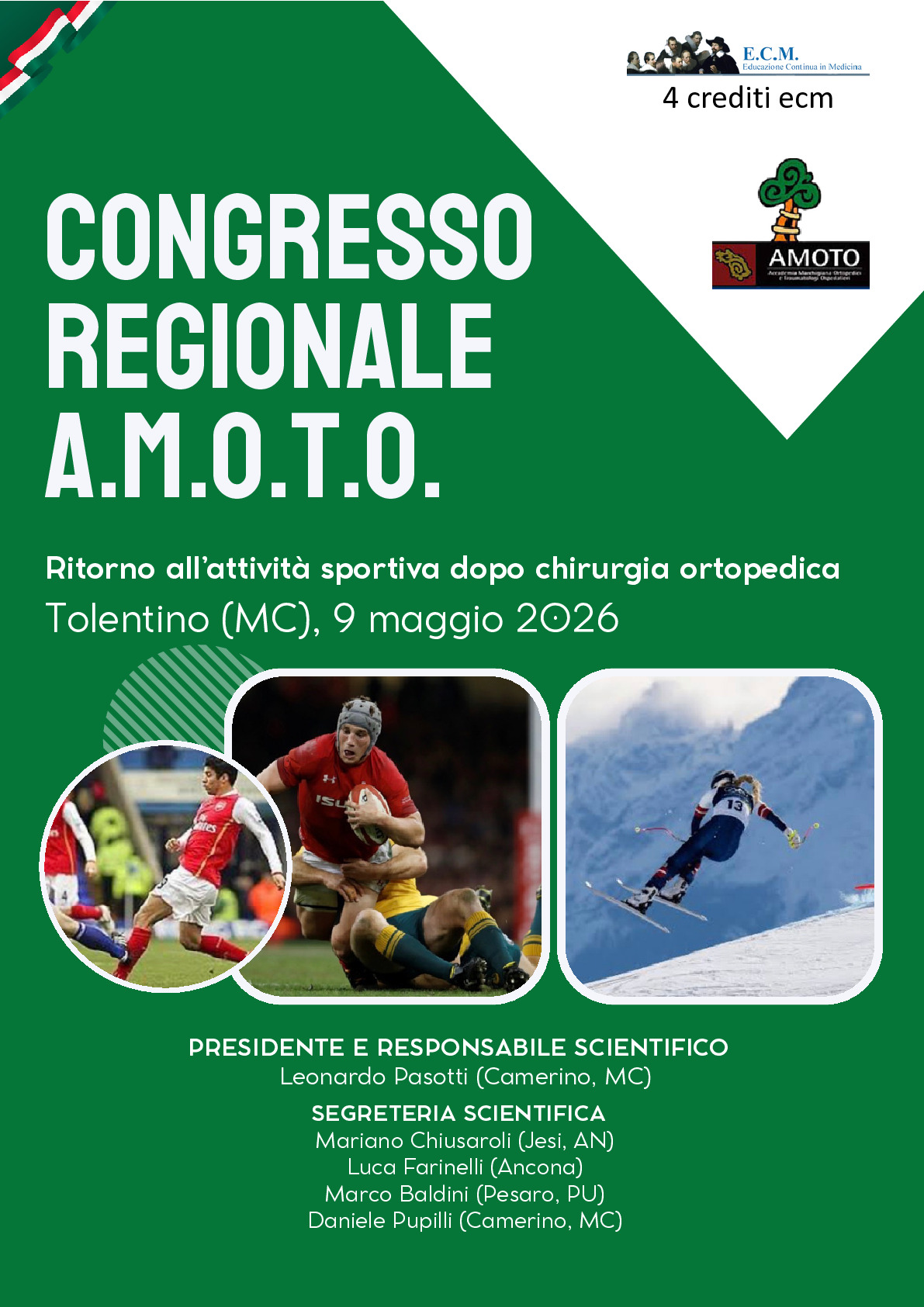 Congresso Regionale AMOTO 2026   Ritorno all’attività sportiva dopo chirurgia ortopedica 