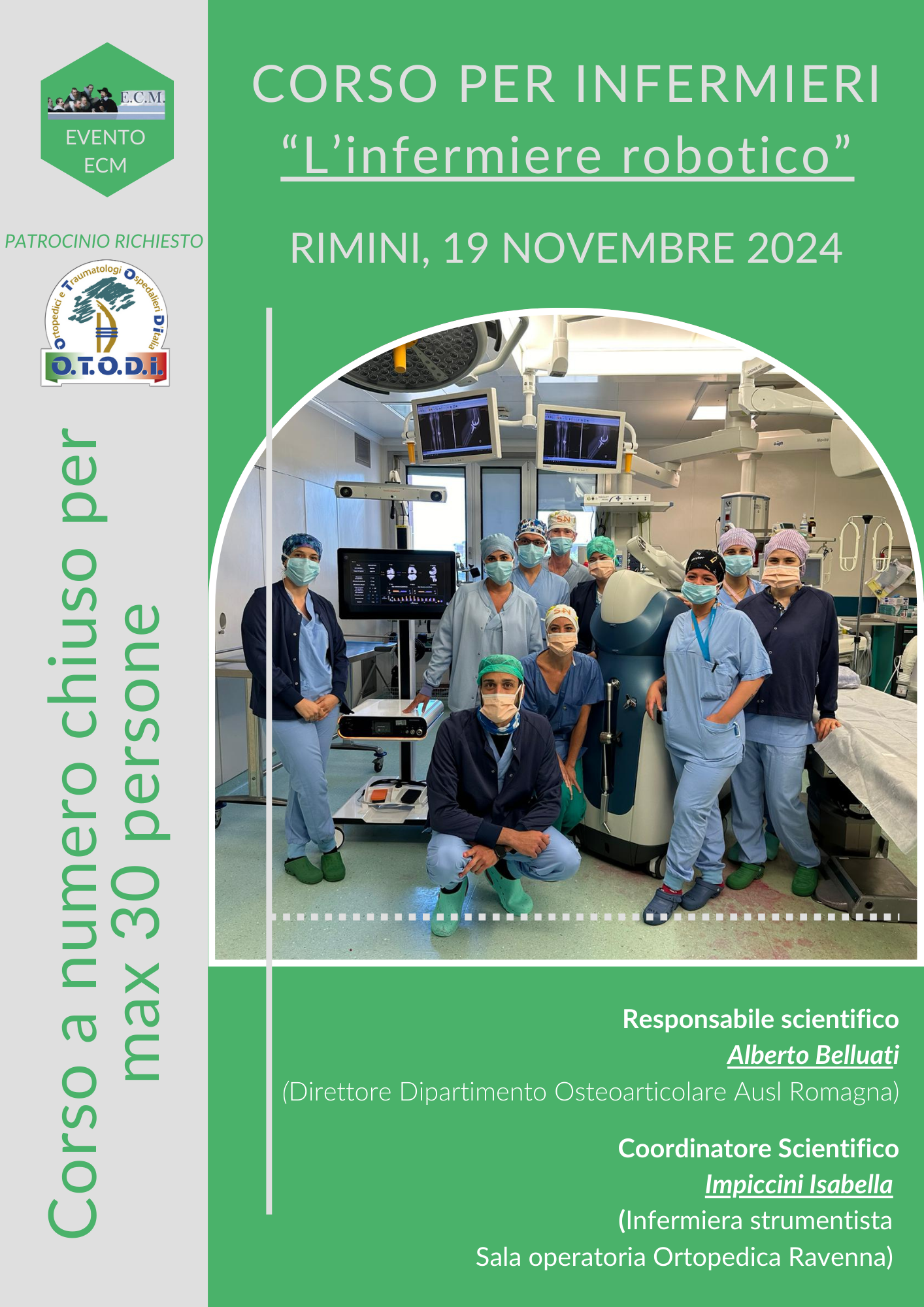 CORSO PER INFERMIERI “L’infermiere robotico” 