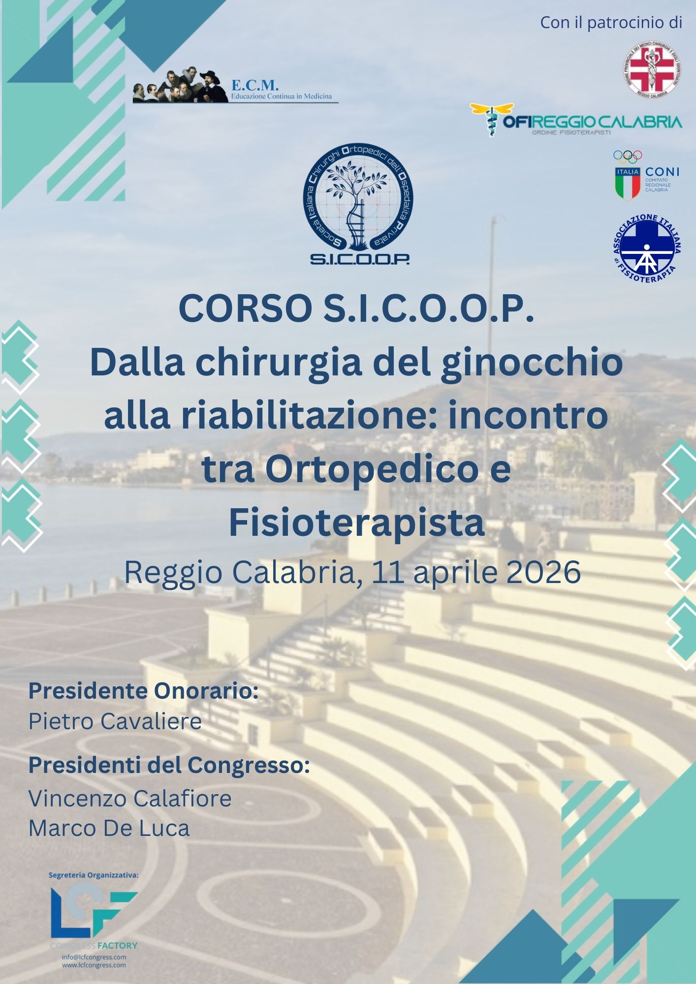 Corso S.I.C.O.O.P. - Dalla chirurgia del ginocchio alla riabilitazione: incontro tra Ortopedico e Fisioterapista