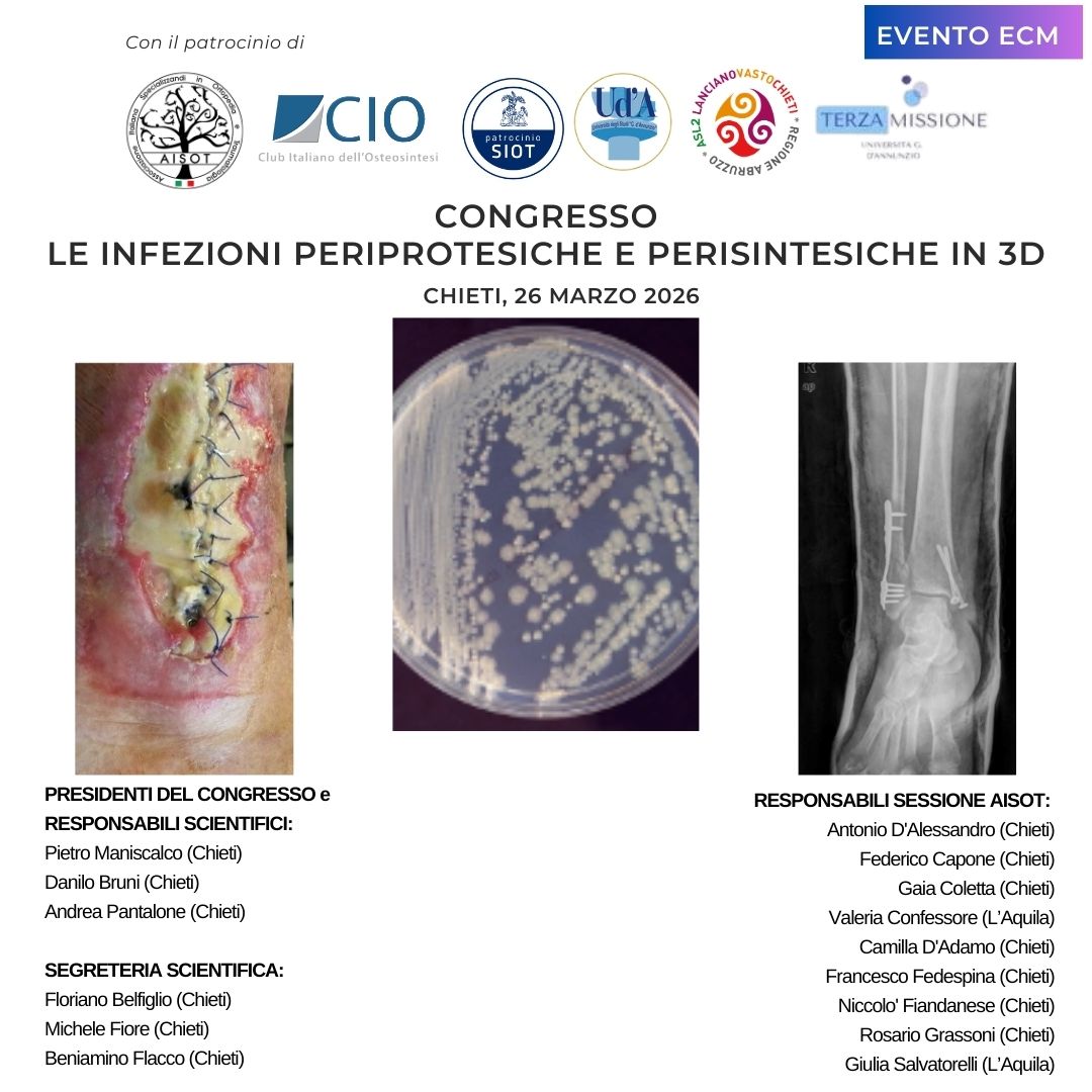 CONGRESSO LE INFEZIONI PERIPROTESICHE E PERISINTESICHE IN 3D  