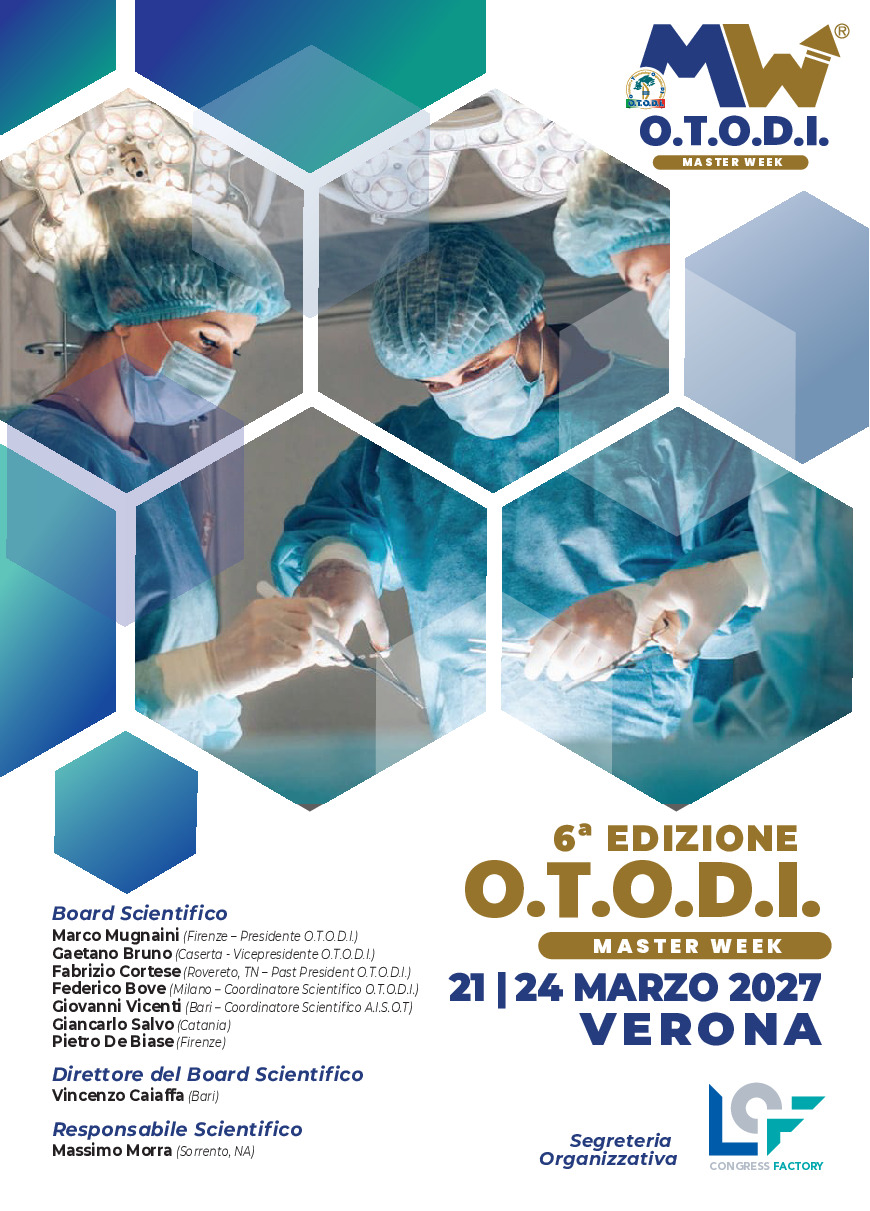 6ª EDIZIONE O.T.O.D.I. MASTER WEEK  