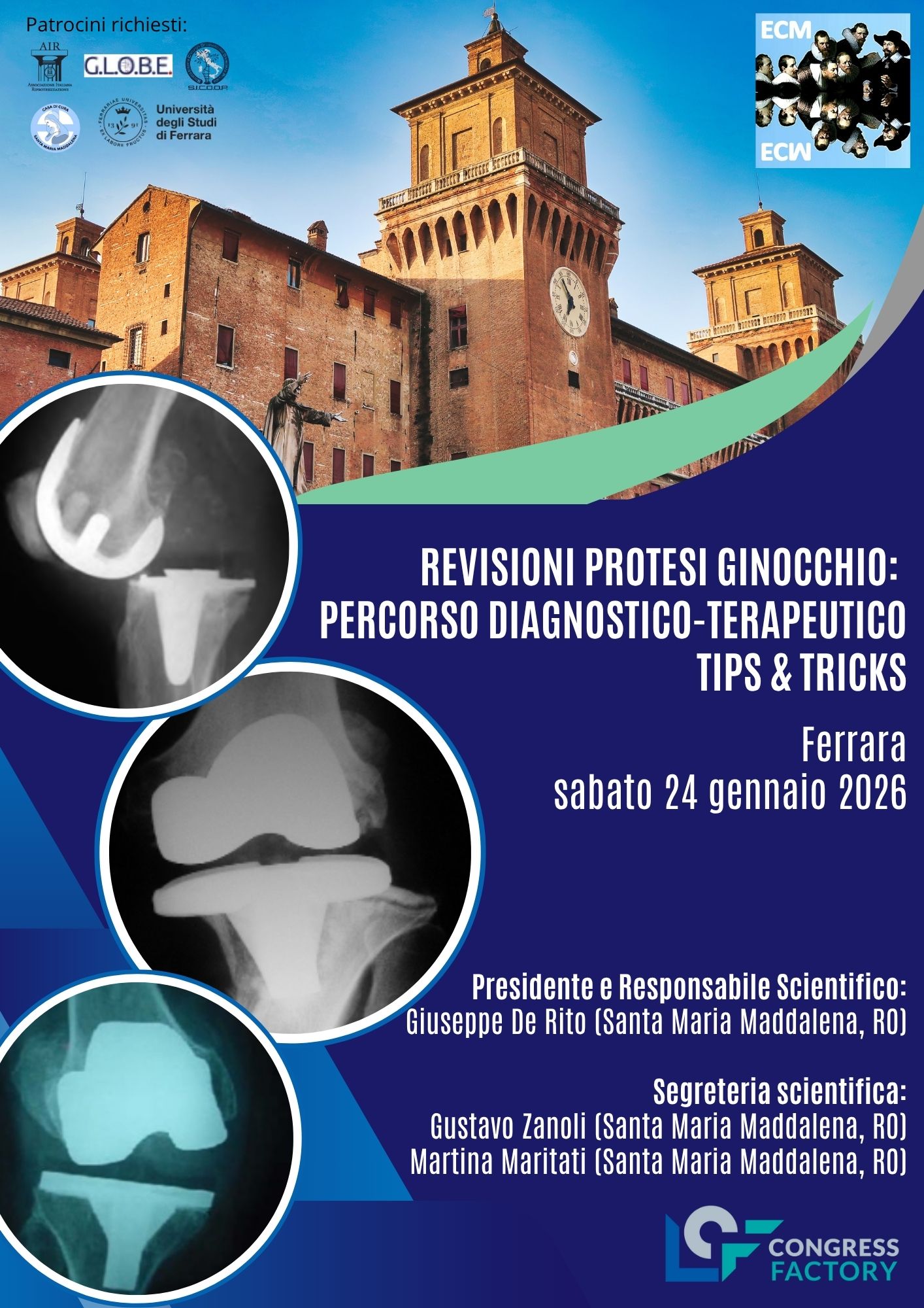 REVISIONI PROTESI GINOCCHIO:   PERCORSO DIAGNOSTICO-TERAPEUTICO, TIPS & TRICKS 