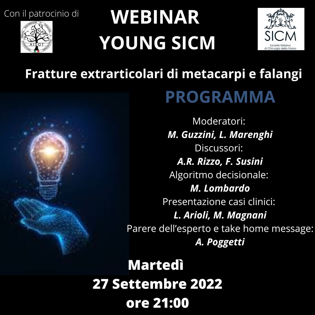WEBINAR SICM YOUNG 27 SETTEMBRE 2022