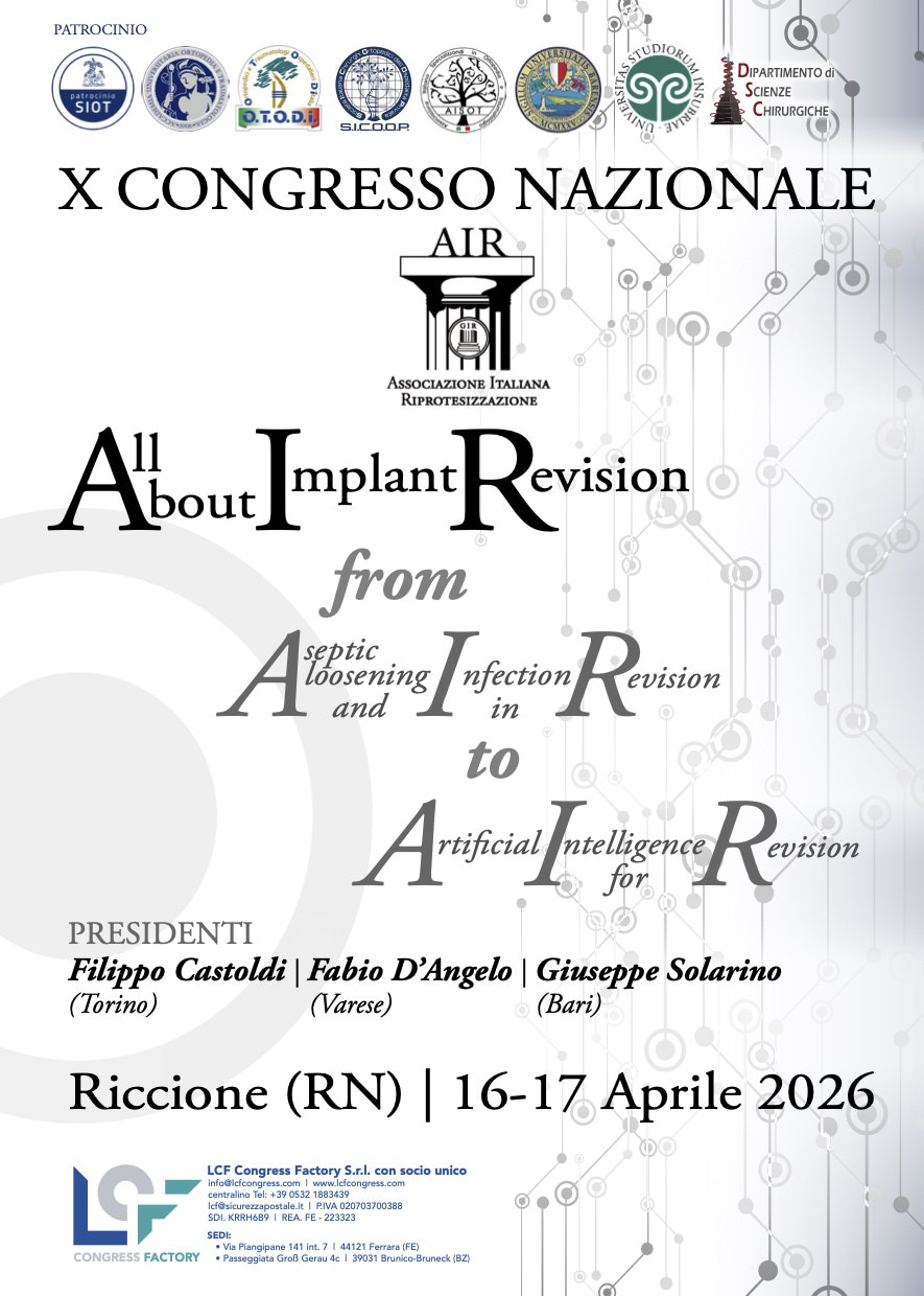 X CONGRESSO NAZIONALE A.I.R.
