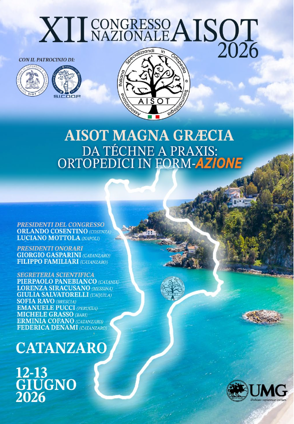 XII Congresso Nazionale A.I.S.O.T.  Da Téchne a praxis: ortopedici in form-azione!  