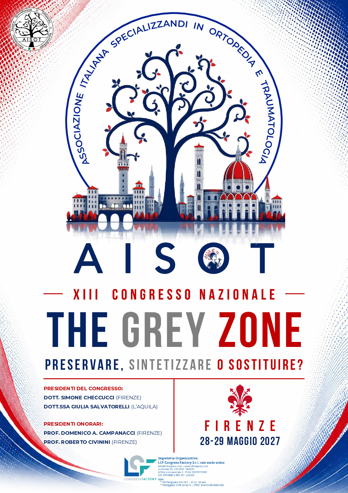 XIII Congresso Nazionale A.I.S.O.T.  Firenze, 28-29 maggio 2027